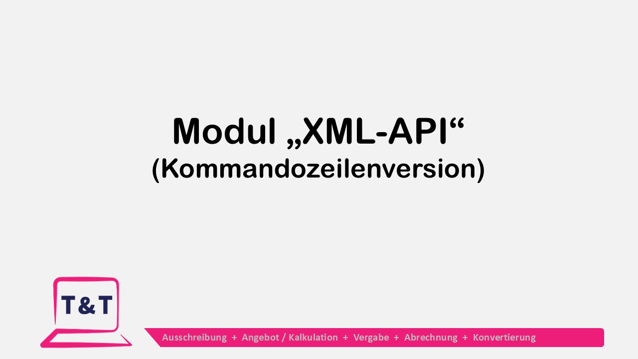 GAEB-Konverter als Kommandozeilenversion - Modul "XML-API"